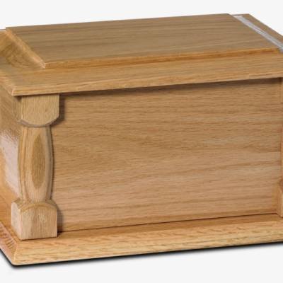 DURHAM Ashes Casket Light Oak